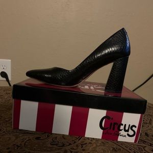 Sam Edelman Croc block heels